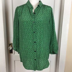 Anthropologie Lil Silk Blouse